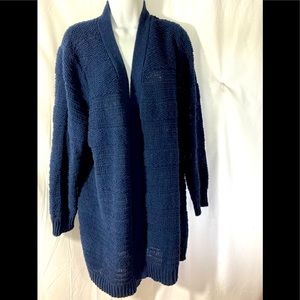 Sweater Cardigan 3 X, Rich Blue ,Style & Co
